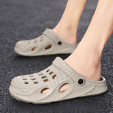 Chanclas de playa impermeables de verano para hombre, con punta cerrada y sin cordones